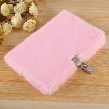 A5 Student Plush Journal with Lock