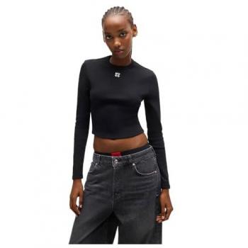 Camicia a maniche lunghe nera