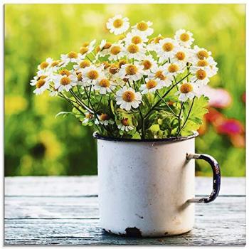 Artland Glasbild »Kamille und Frühlingsblüten«, Blumen, (1 St.), in verschiedenen Größen