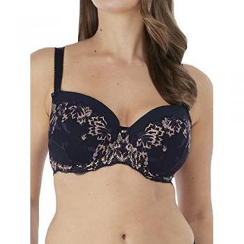 Half-Cup Padded Blue Bra – Fantasie Aubree, 32DD