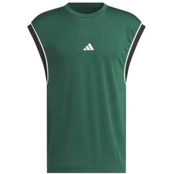 Adidas Performance Basketball All-World Tanktop M – Dark Green/Black‑Green Team