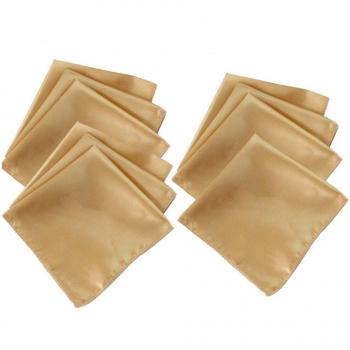 Pañuelos de Tela Satén, Juego de 10 para Mesa
