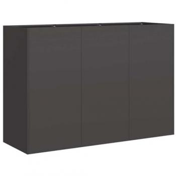Fioriera Nera 120x40x80 cm in alluminato nastro