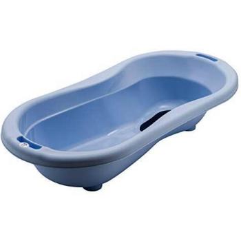 Rotho Babydesign TOP Xtra Badewanne für 2 Kinder, Hellblau
