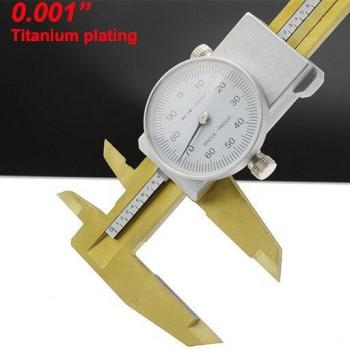 Schockresistenter Zifferblatt Messschieber 0-6 Zoll, Kunststoff, 0.001 Zoll