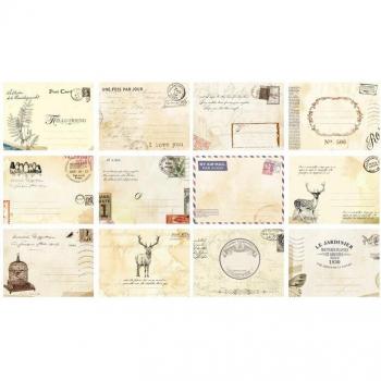 12pcs Vintage Ferry Invitation and Greeting Card Set