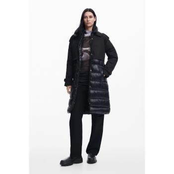 Cappotto trapuntato da donna Desigual Estocolmo Black XL