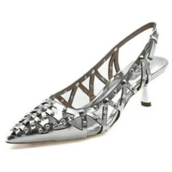 Ash Silver Flat Shoe