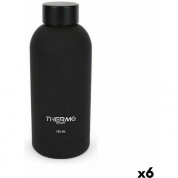 Botella Térmica 350 ml Soft Touch Color Negro (6 Piezas)
