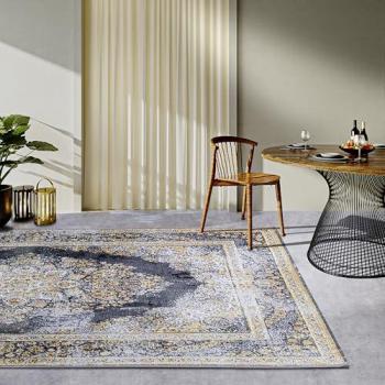 Martha 200x280 cm Grey Flat Weave Medallion Rug – Indoor/Outdoor (Villeroy & Boch)