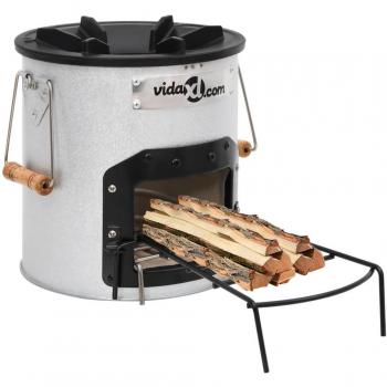 VidaXL Camping-Grillofen 45x25x26 cm aus Stahl