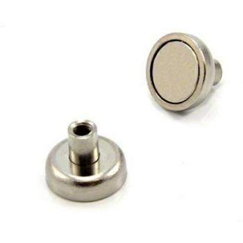 Aimant Pot Néodyme 16 mm x 13 mm M4 N42