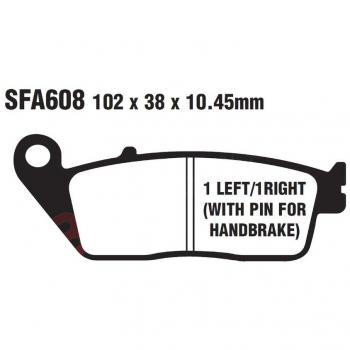 Coppia pastiglie freno EBC SFA608