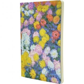 Libreta Cahier de tapas flexibles Crisantemos de Monet A4 (210x297mm) punteada de 80 páginas Paperblanks multicolor.