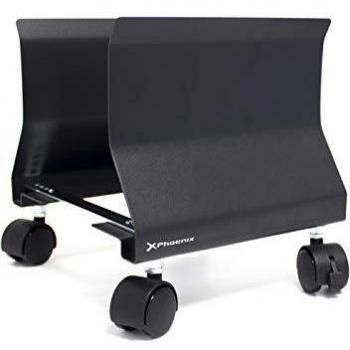 SOPORTE PC ORDENADOR CPU RUEDAS METALICO ADAPTABLE HASTA 285 mm Negro ENVIO HOY