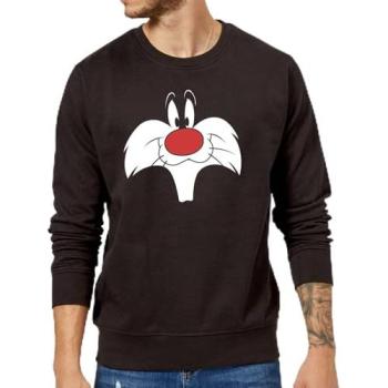 Looney Tunes Big Sylvester Face Top – Black Size M