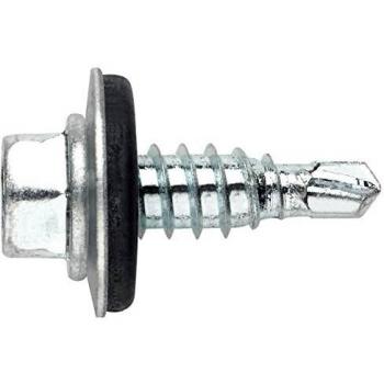 Tornillo autotaladrante con cabeza hexagonal y arandela EPDM 6,3 x 32