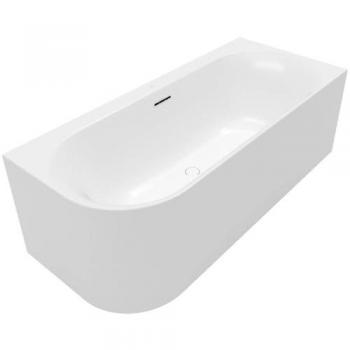 Villeroy & Boch Oval Duo Badewanne 180 × 80 cm – Schürze in Stone White, Eckeinbau rechts