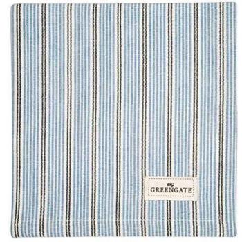 Baumwoll-Serviette Greengate „Tova“ – hellblau, 40 cm × 40 cm