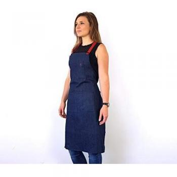 Tablier en Jean avec Ceinture en Tissus COOKUT