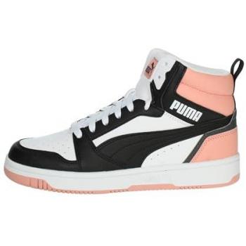 Scarpa Puma Rebound V6 Mid Bianco/Rosa Bambina Taglia 39