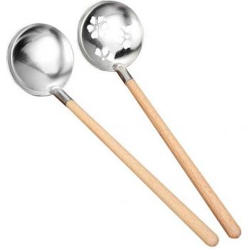 Wooden Cooking Spoon with Long Handle
