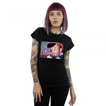 Women's Pinocchio Nose Design T-Shirt – Black, Small
