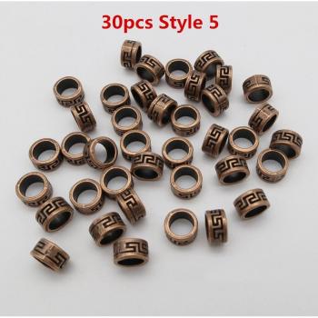 Gold Viking Rune Hair Braid Dreadlock Beads