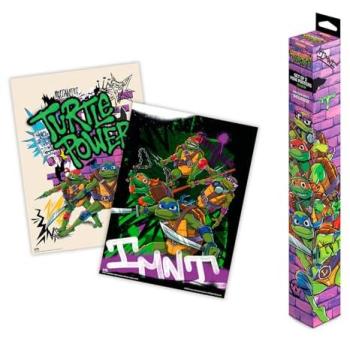 Mini TMNT Kunstposter Set – 2 stuks