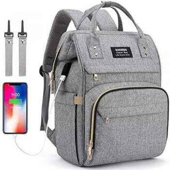 Kinderwagen‑Sicherheit Wickelrucksack: USB‑Aufladen & praktische Taschen