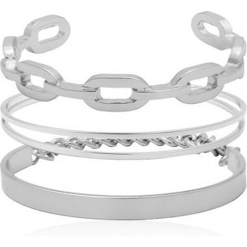 AOMU 3-Piece Hip Hop Jewelry Set
