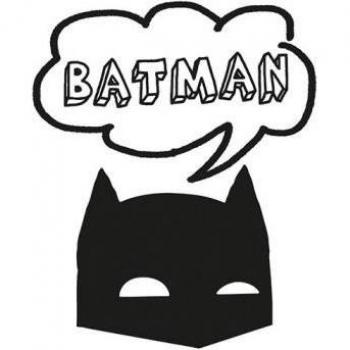 Batman-Festballon 30cm x schwarz/weiß