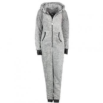 Eight2Nine Damen Overall aus Teddy Fleece