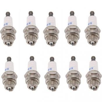 Bougie d'allumage L7Tc Br2Lm, 10 pièces, 55Mm x 22Mm, pour tondeuse à gazon Briggs Stratton