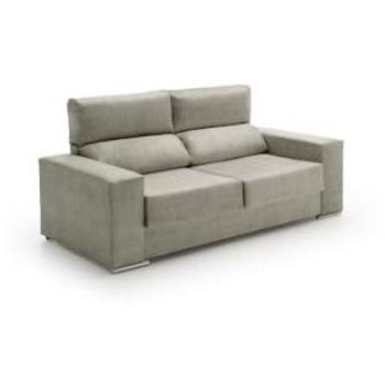 Sofá Reclinable Velare Gris 3 Plazas
