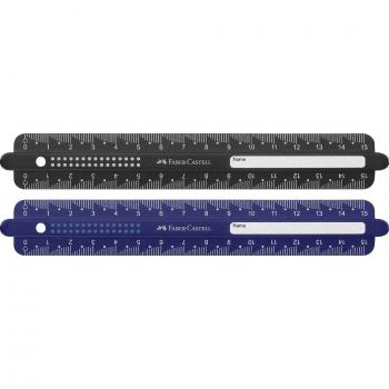 Regla Dots Faber-Castell 15 cm colores surtidos