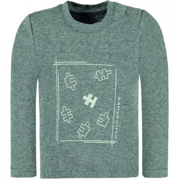 Bellybutton Kids Baby-Jungen Langarmshirt T-Shirt 1/1 Arm, Grau