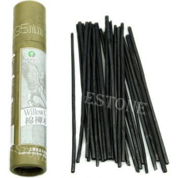 25Pcs Black Charcoal Pencils