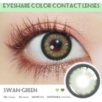EYESHARE 2pcs Blue Pink Natural Color Contacts