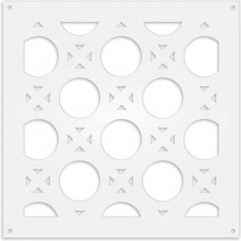 Sombrilla de PVC Nottingham 73x73cm, Blanco, 1 cm