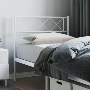 Tête de lit industrielle, métal blanc, 90 cm – Vidaxl