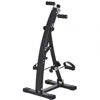 HOMCOM Bewegungstrainer schwarz Stahl B/H/L: ca. 50x96x41 cm
