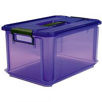 Denox Caja de Plástico Violeta 48.5x33.5x26 cm