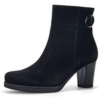 Gabor Women's Dove Black Suede Ankle Boots Size 8