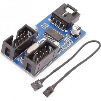 Cable de extensión para escritorio USB 2.0 de 9 pines