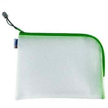 HERMA A5 Mesh Reißverschlusstasche in Grün