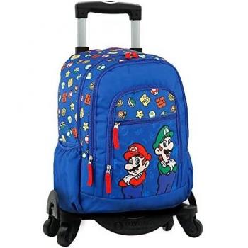 Mochila con carro Super Mario y Luigi