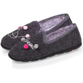 Confort Everywear Isotoner Chaussons Légers Femme Gris Chinés