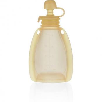 Zopa 120 ml BPA‑Free Silicone Baby Food Carrier – Yellow