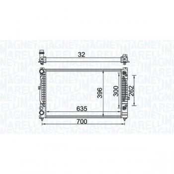 Radiatore Motore 350213157600 di MAGNETI MARELLI